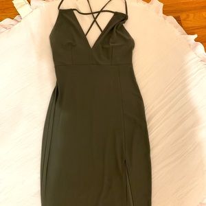 Open slit dress